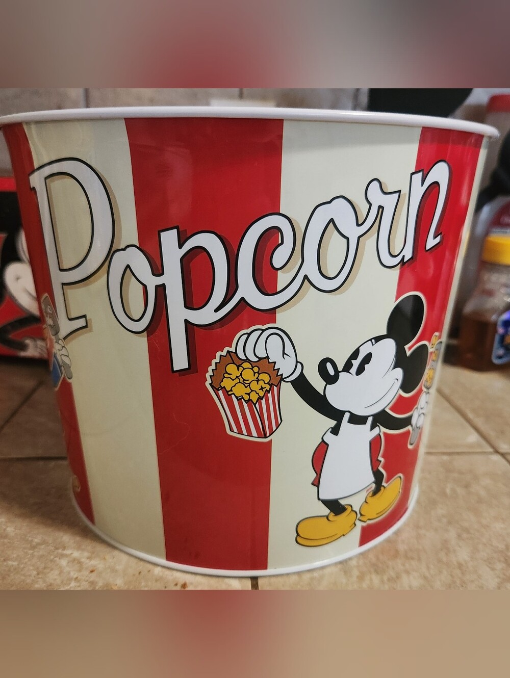 Disney Mickey Mouse Red & White Popcorn Bucket